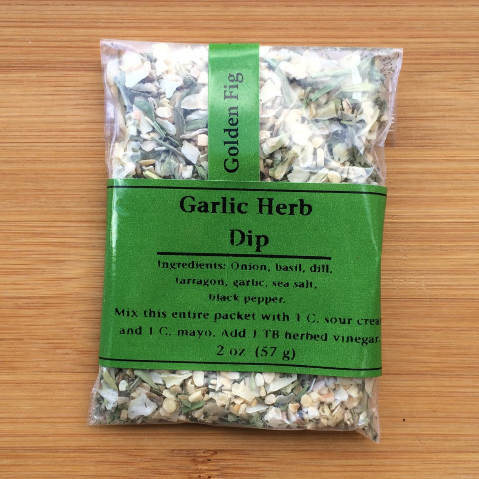 Golden Fig Epicurean Delight Garlic Herb Dip Packet | Golden Fig Epicurean Delight