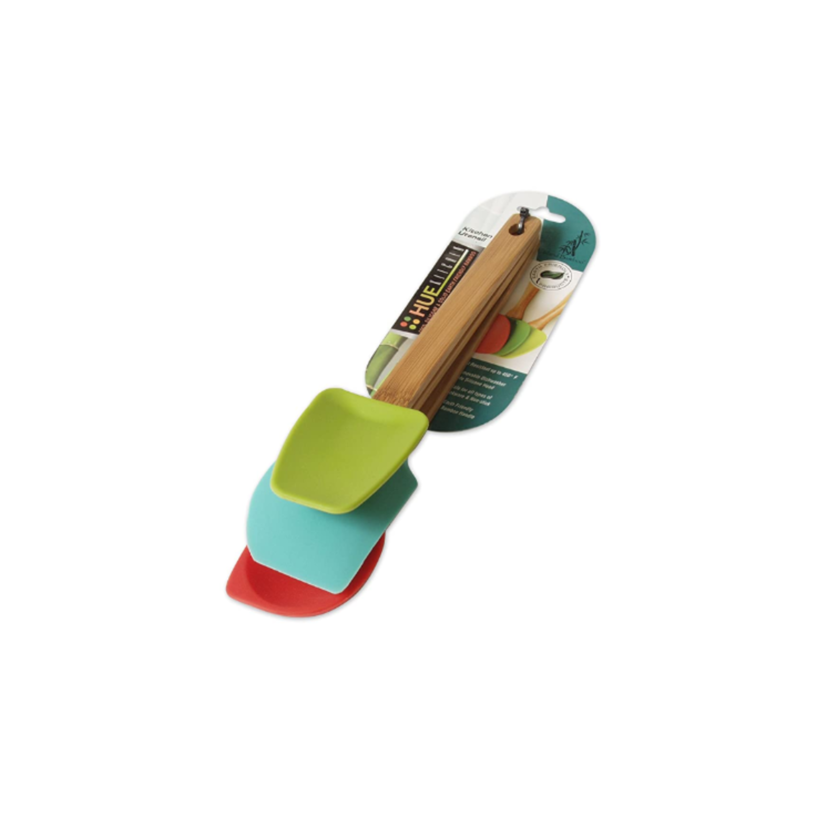 Island Bamboo Silicone Spatula Set/3, asst