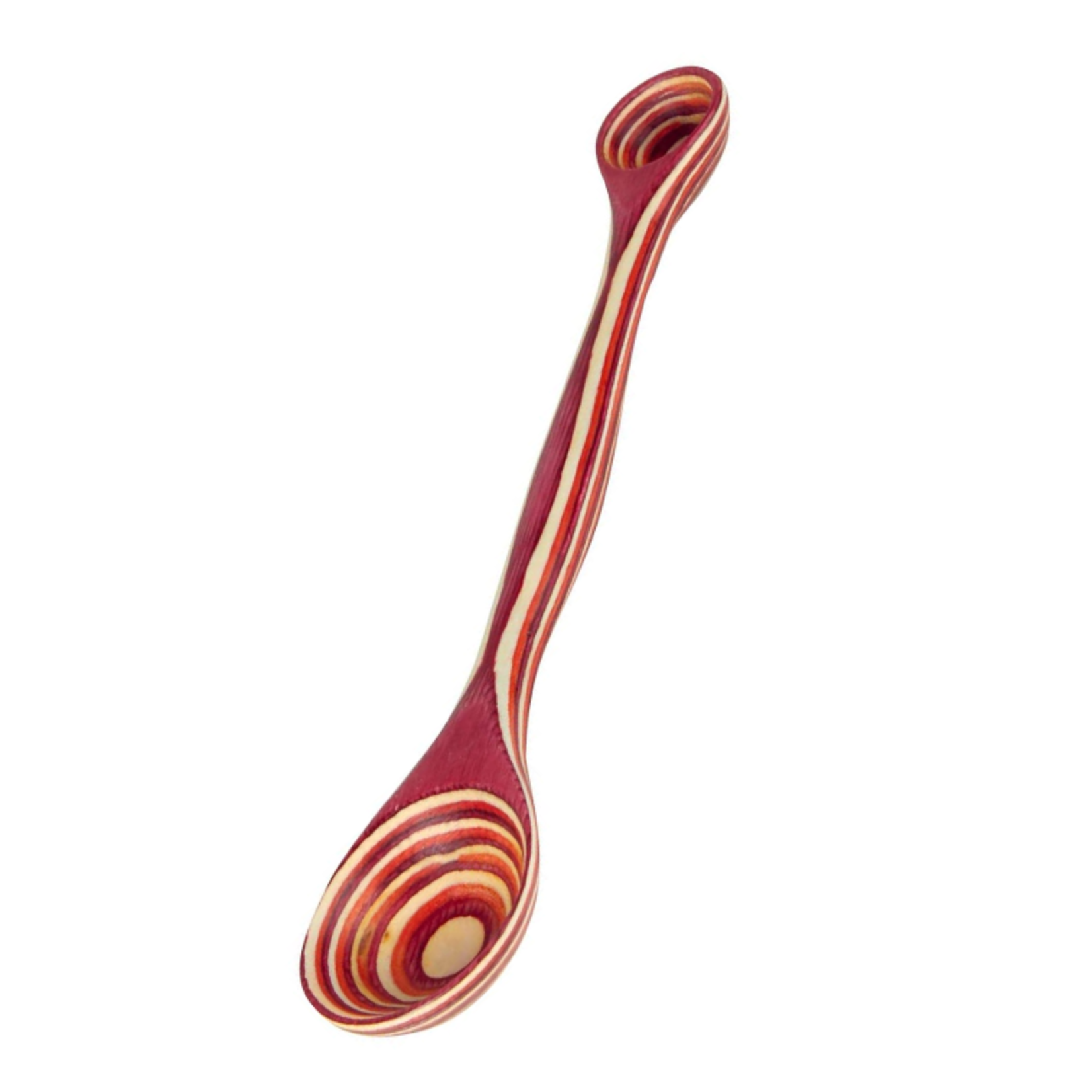 Island Bamboo Dbl Measuring Spoon Red Pakka | Island Bamboo
