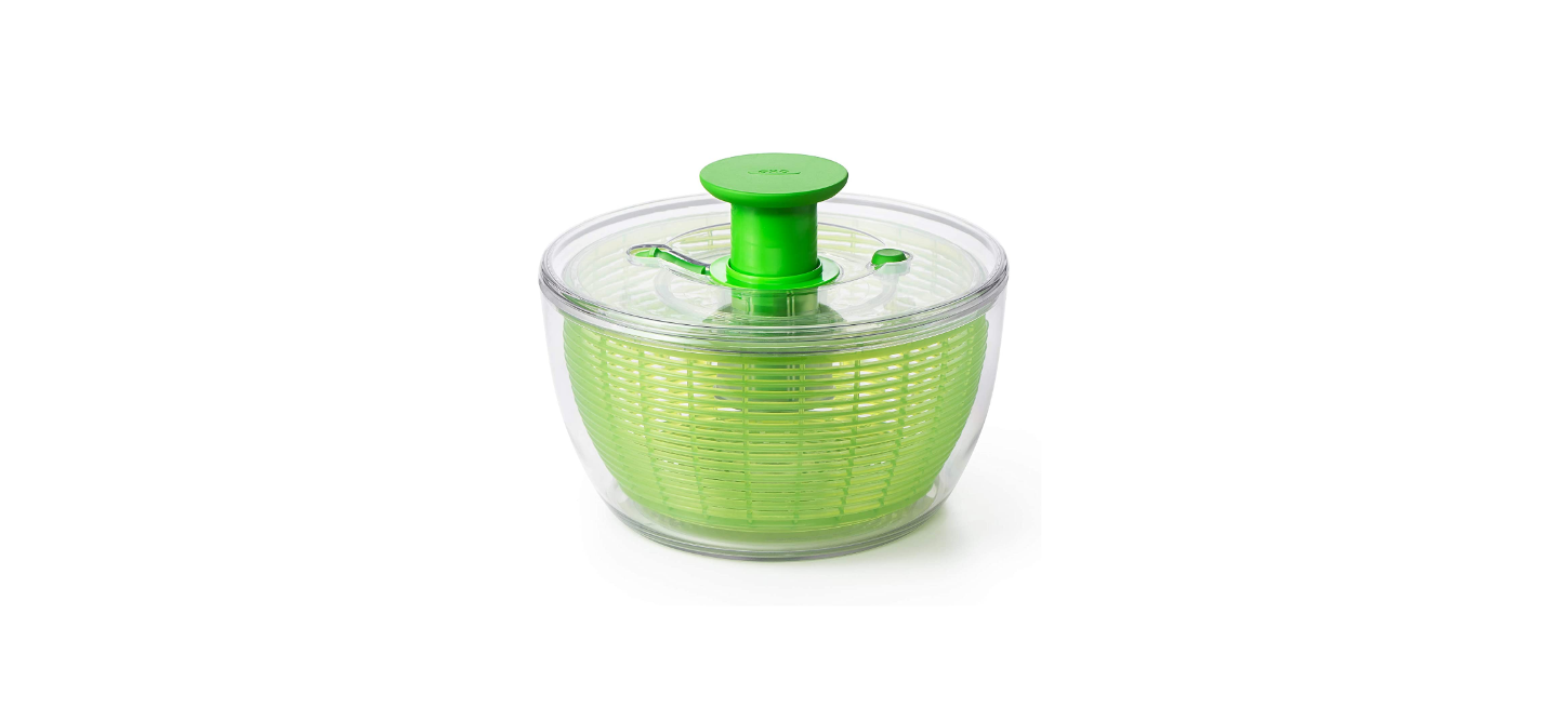 OXO Good Grips Salad Spinner,Green, Large & Good Grips Stainless Steel  Scraper & Chopper - Yahoo Shopping