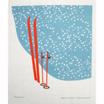 Cose Nuove Swedish Dishcloth, Winter Skis