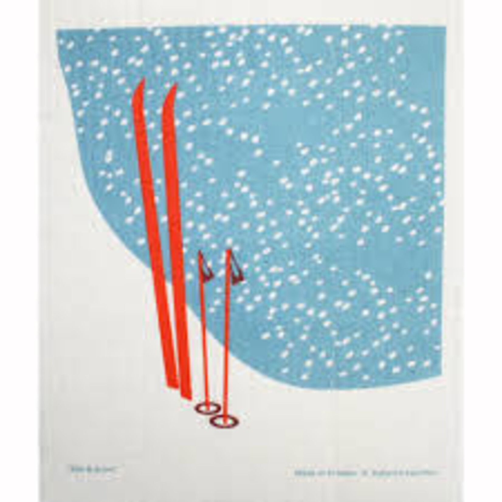 Cose Nuove Swedish Dishcloth, Winter Skis | Cose Nuove