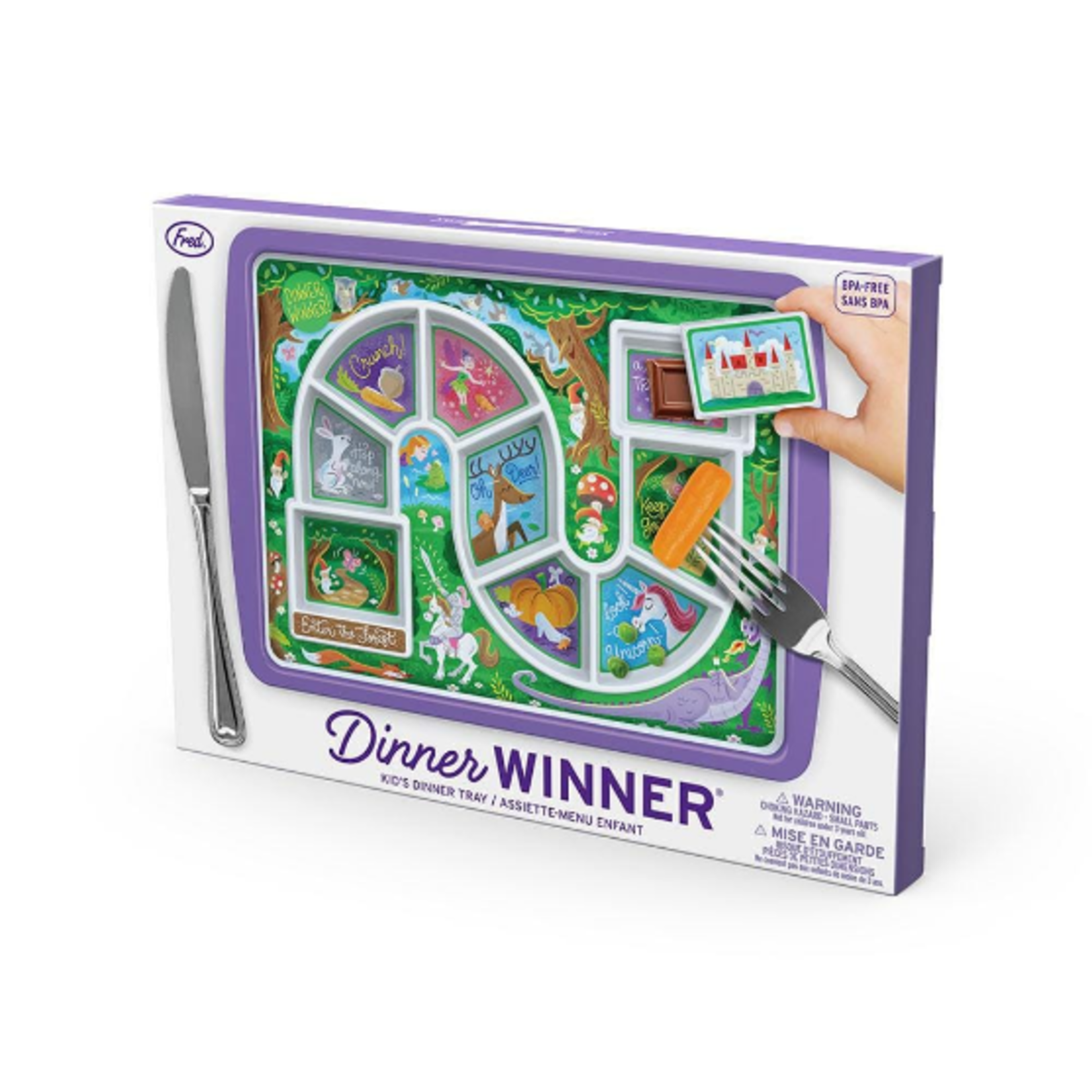 Fred & Friends Dinner Winner - Enchanted Forest - Kids Tray / Plate | Fred & Friends