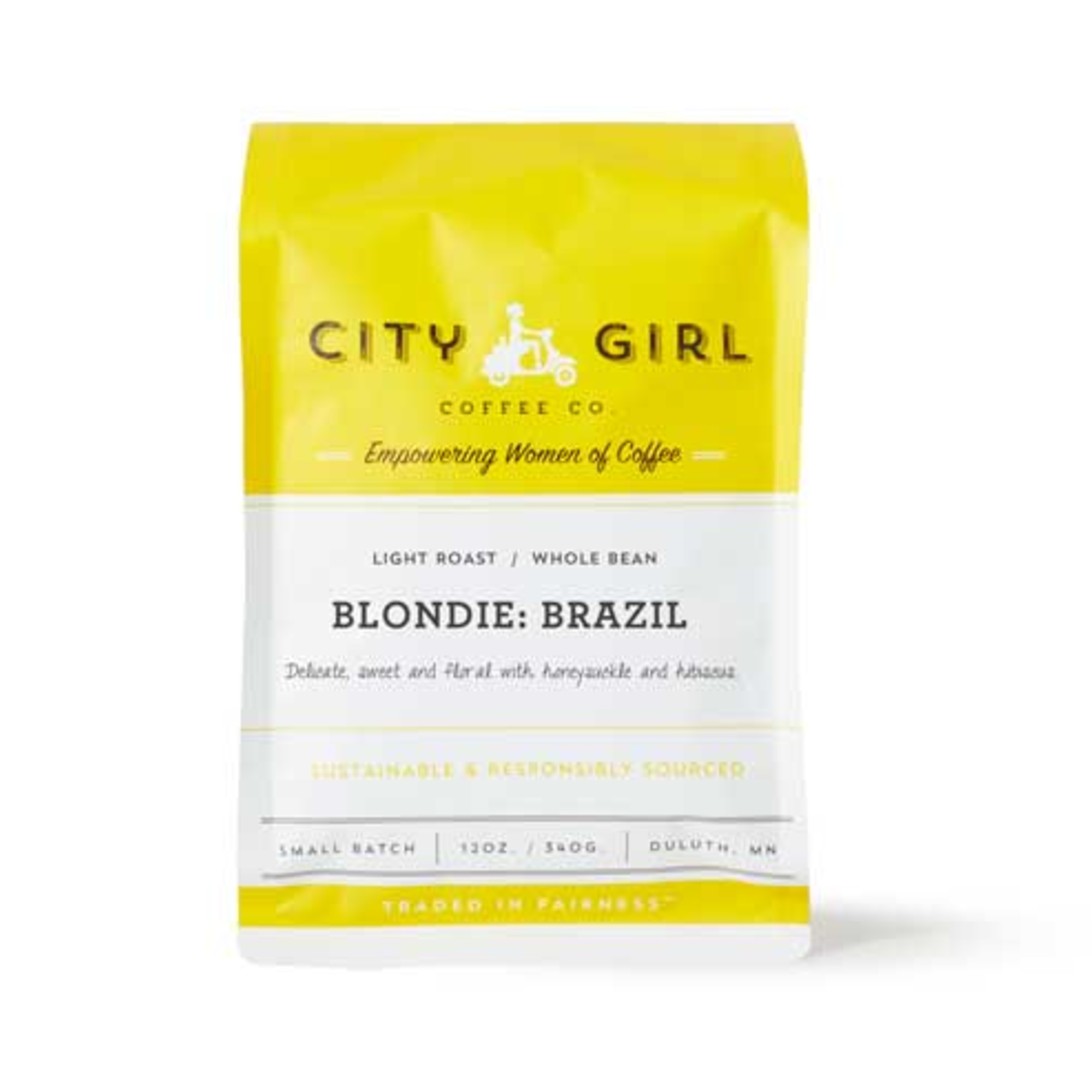 City Girl Blondie Brazil Whole Bean 12oz