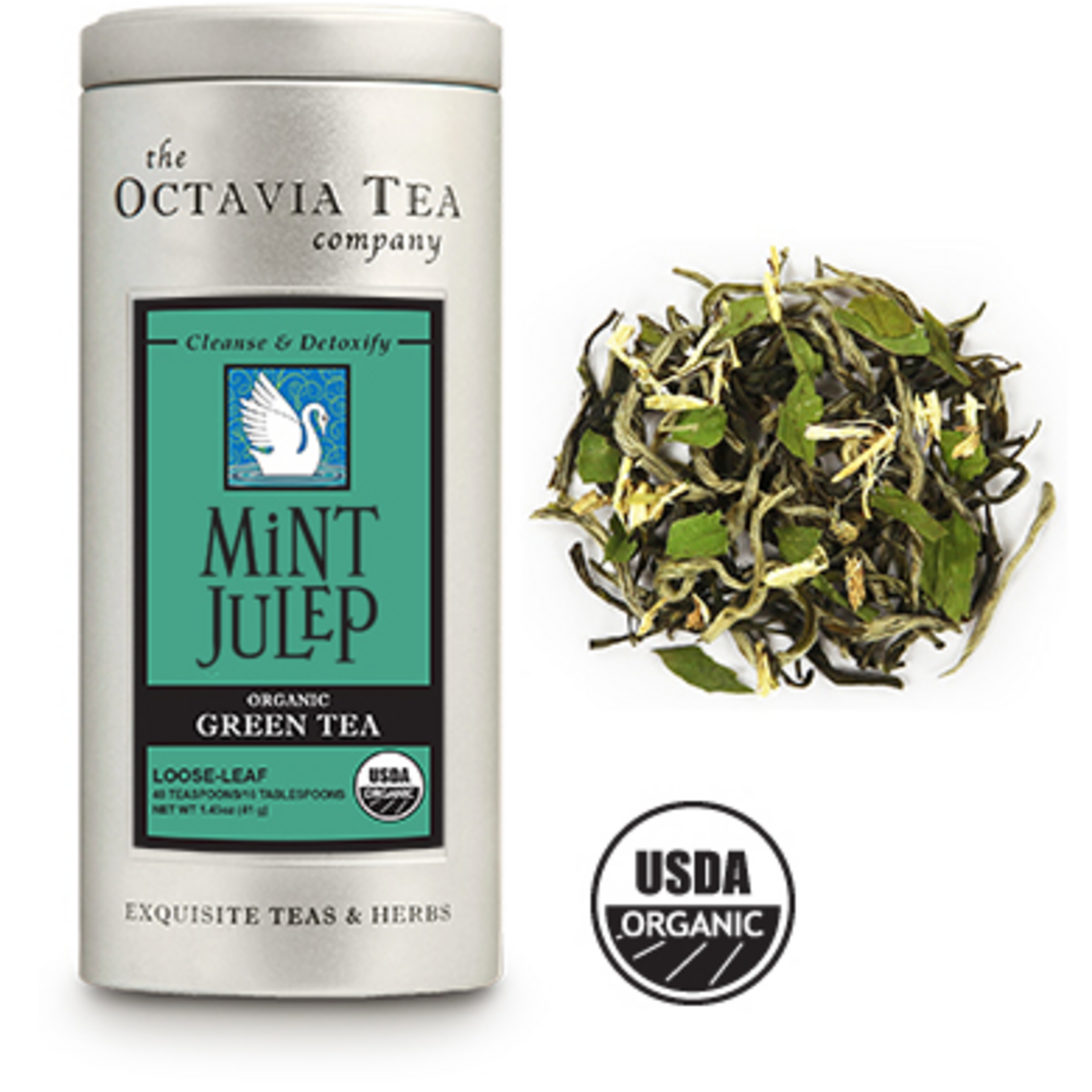 Octavia Tea Company Mint Julep Tea Tin, Loose Leaf | Octavia Tea Company