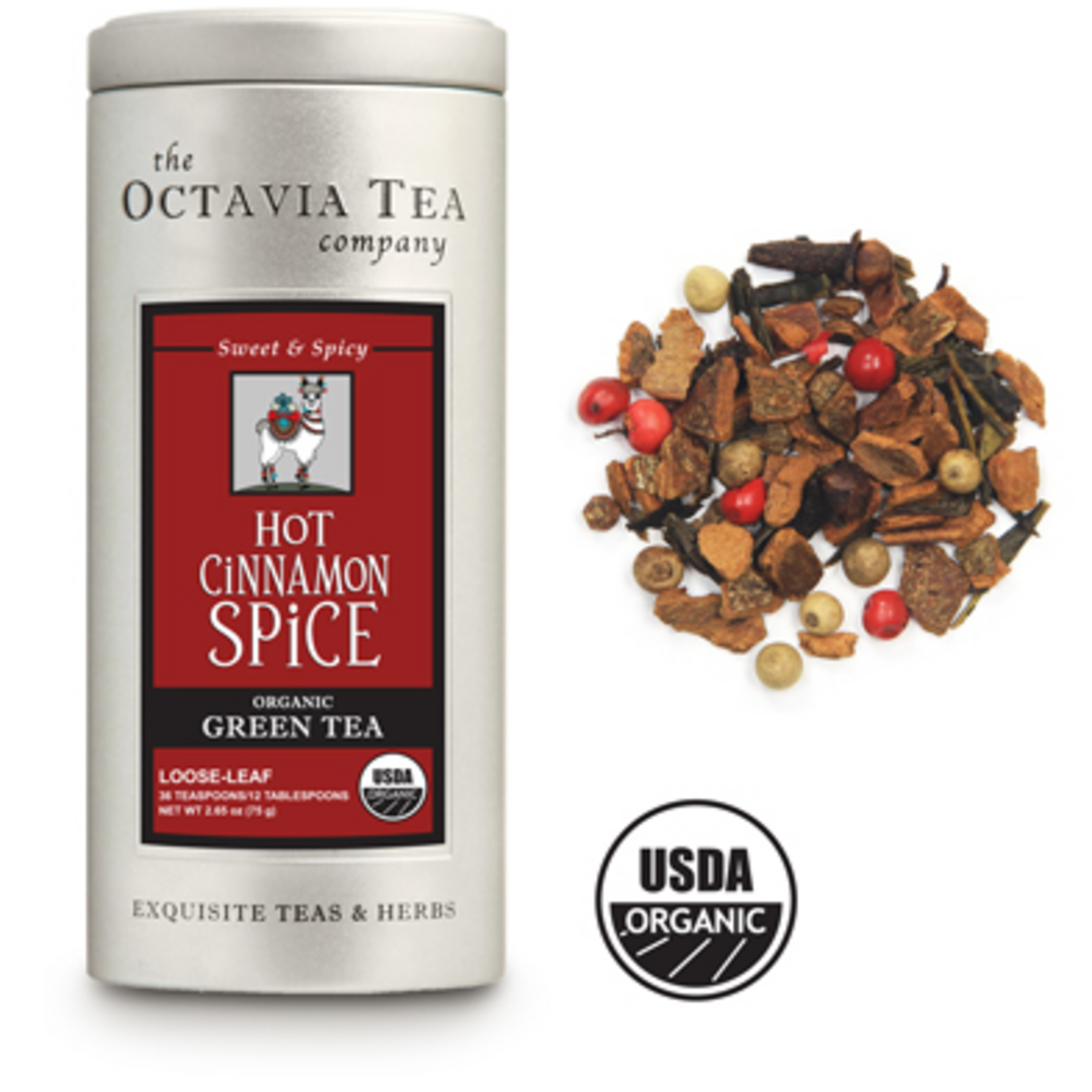 Octavia Tea Company Hot Cinnamon Spice Tea Tin, Loose Leaf | Octavia Tea Company