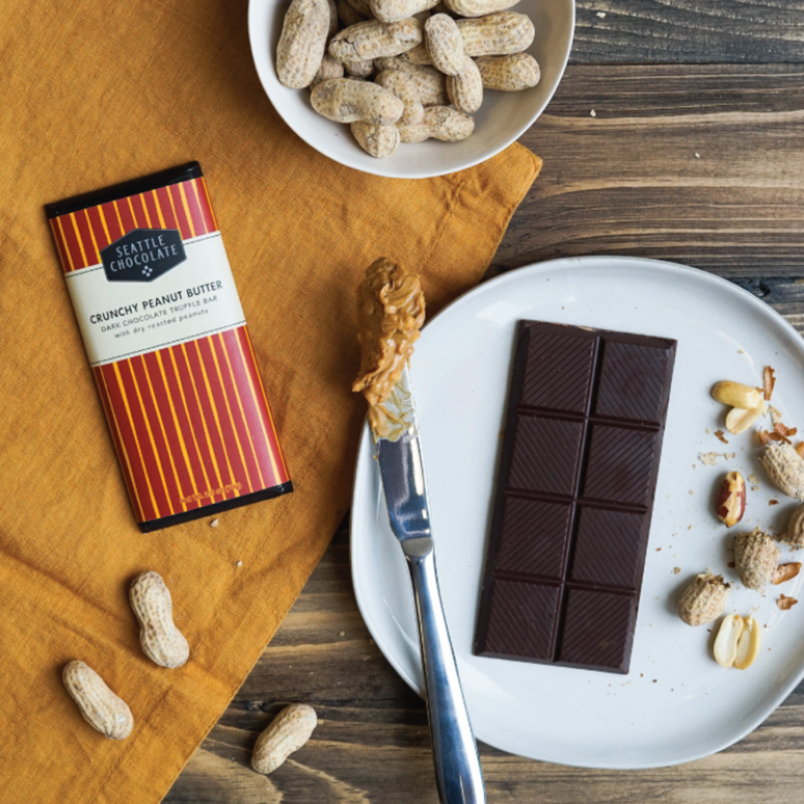 Seattle Chocolate Crunchy Peanut Butter Truffle Bar