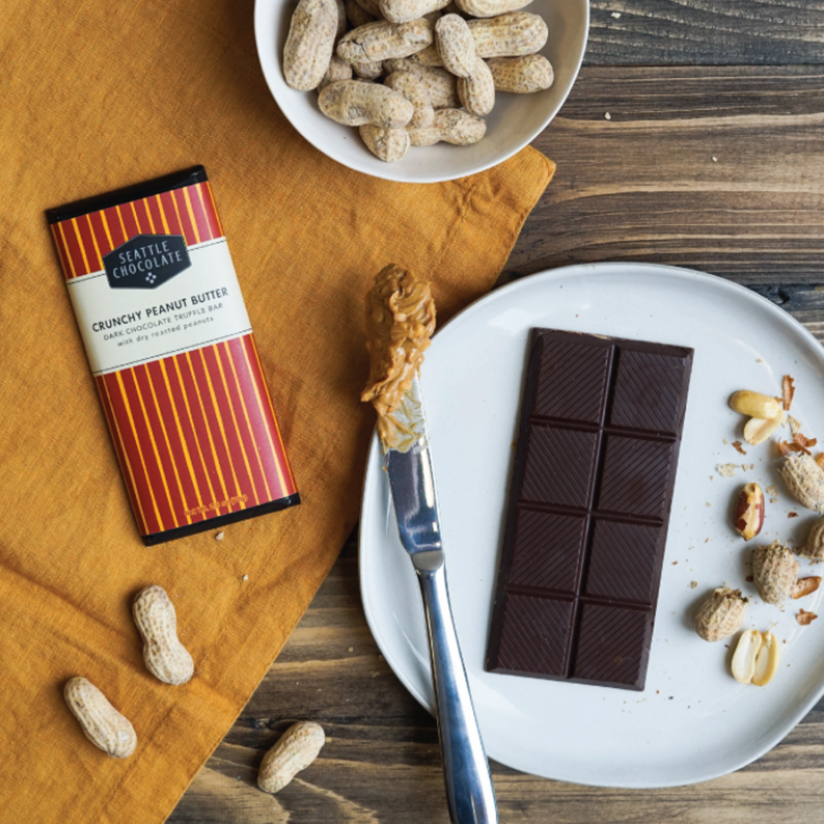 Seattle Chocolate Presents Maeve Peanut Butter-fly Truffle Bar | Seattle Chocolate Presents Maeve