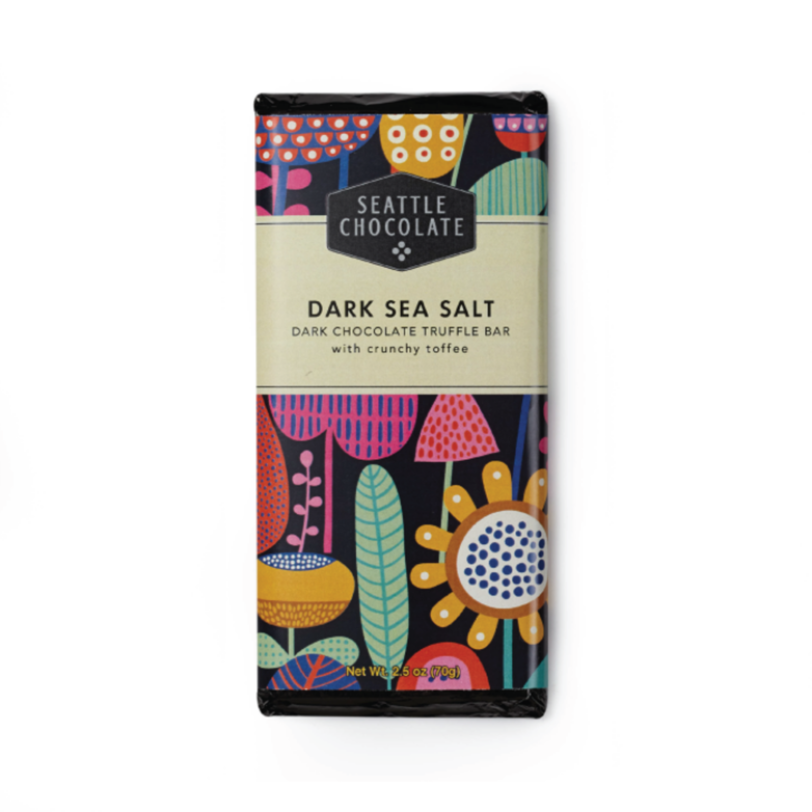 Seattle Chocolate Dark Sea Salt Truffle Bar