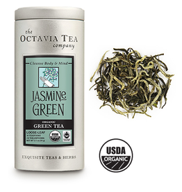 Octavia Tea Company Jasmine Green Tea Tin, Loose Leaf