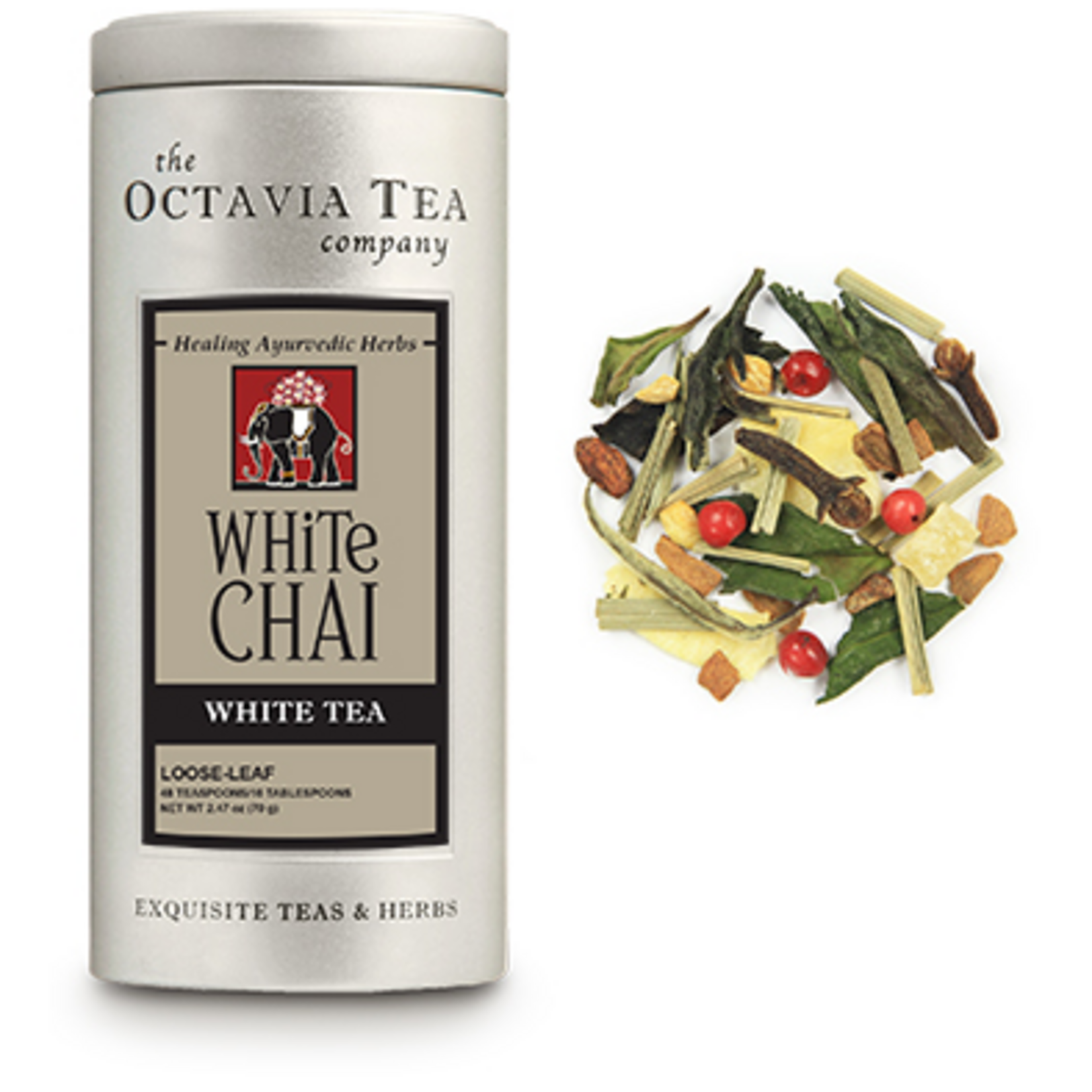 Octavia Tea Company White Chai Tea Tin, Loose Leaf | Octavia Tea Company