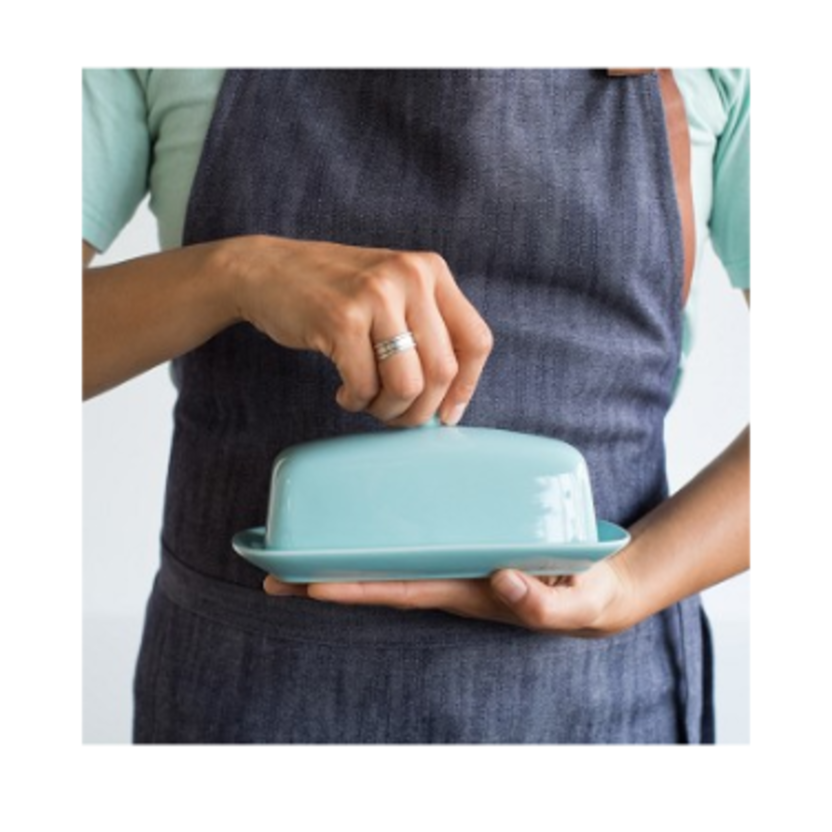Danica Brands Butter Dish Rect - Eggshell | Danica Brands