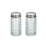 Tablecraft Notstalgia Glass S&P Shakers, Set2 | Tablecraft