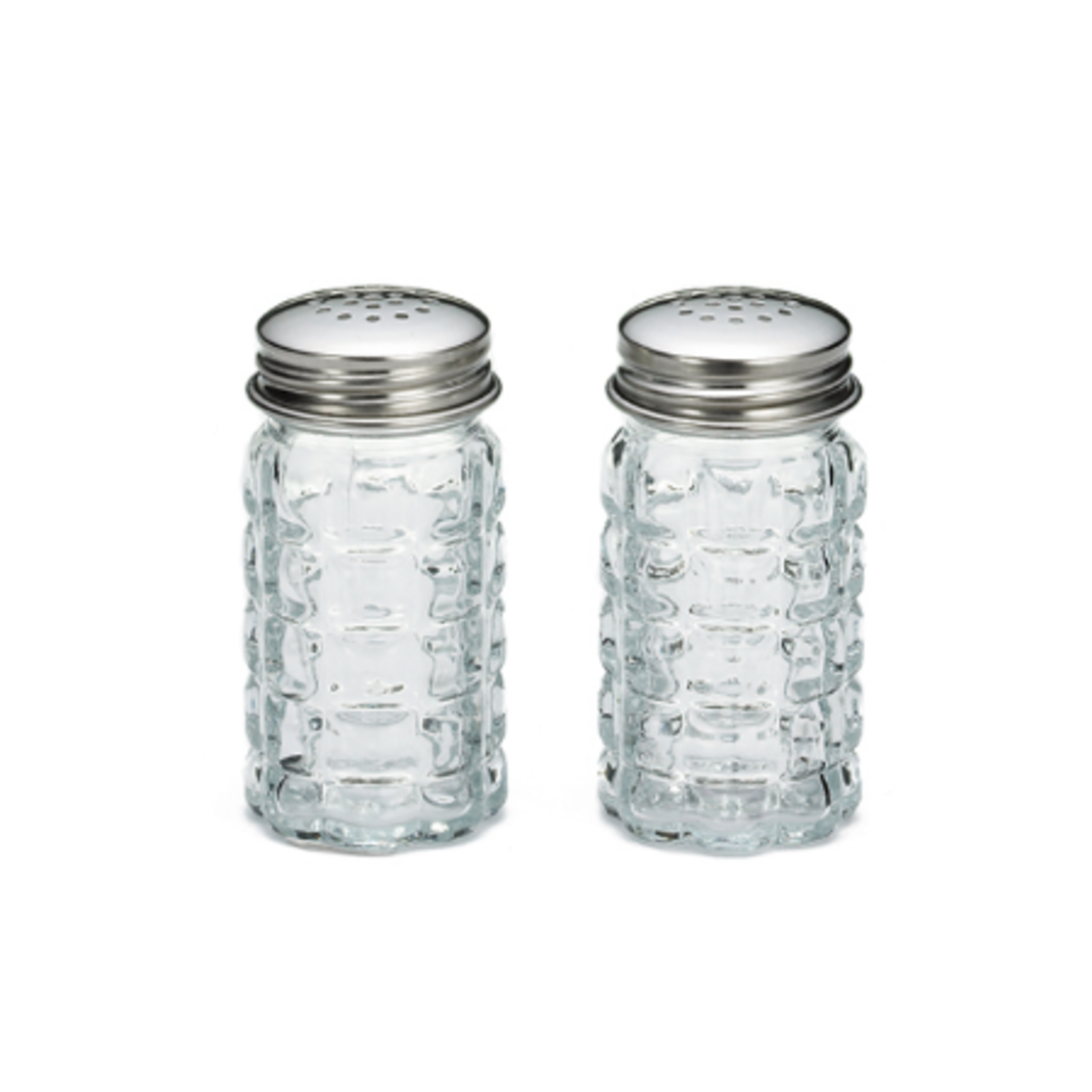 Tablecraft Notstalgia Glass S&P Shakers, Set2 | Tablecraft