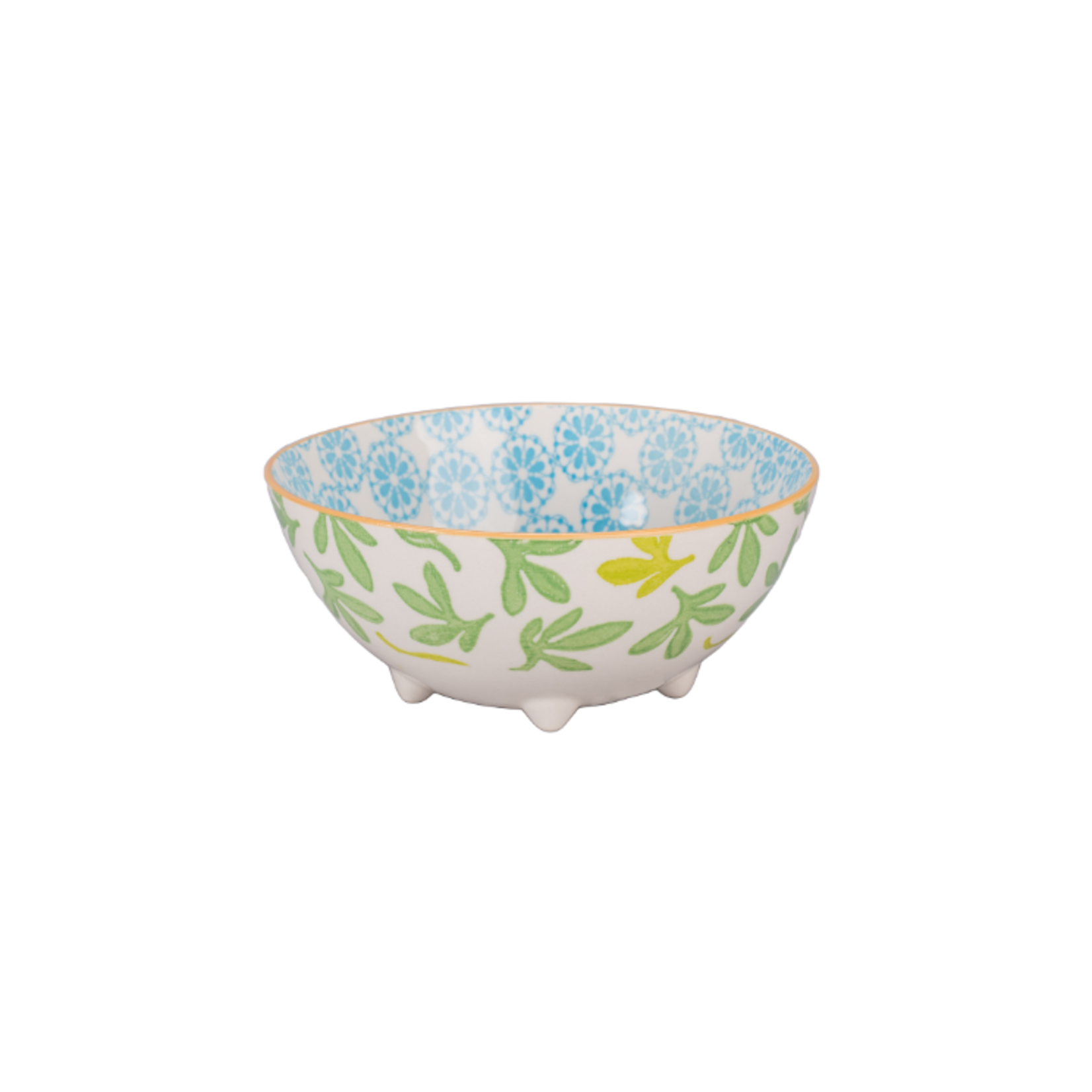 BIA Cordon Bleu Grace Footed Bowl, Turq/Green | BIA Cordon Bleu