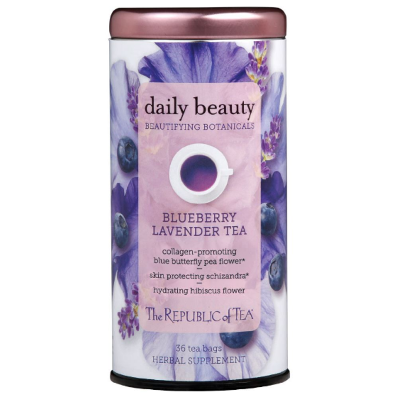 The Republic of Tea Daily Beauty Tea 36 Bag Tin