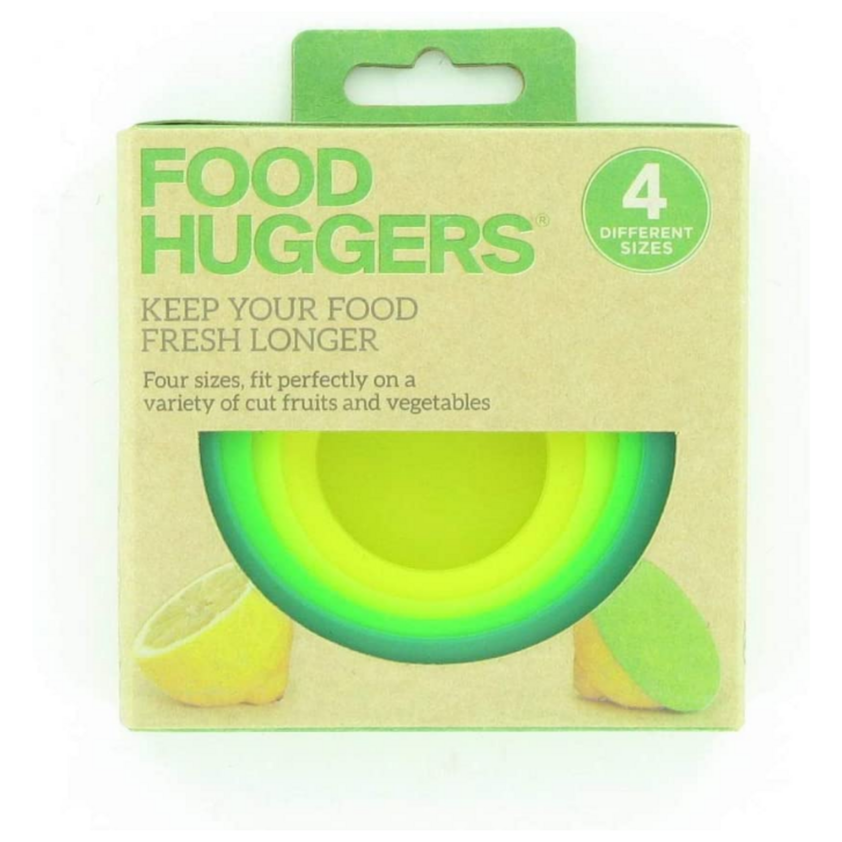 Food Huggers, Set 4, Green/Yellow