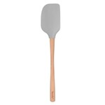 Tovolo Flex-Core Spatula Wood Handle Oyster Gray