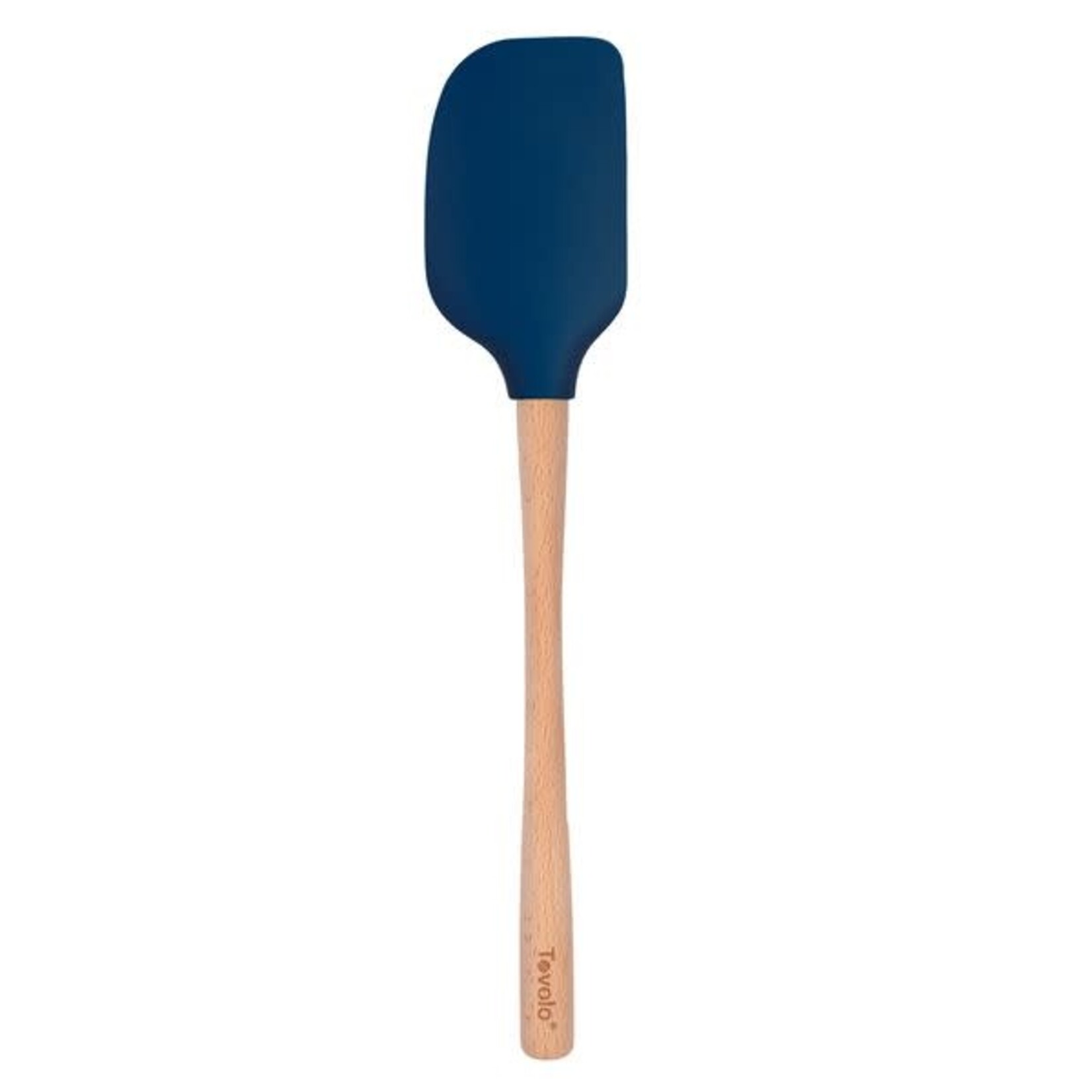 Tovolo Flex-Core Spatula Wood Handle Deep Indigo