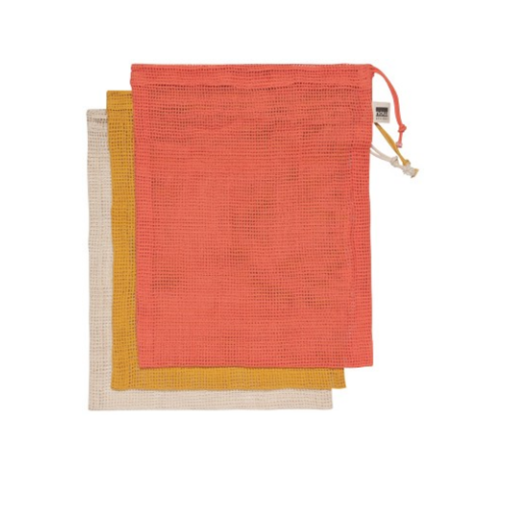 Now Designs Produce Bag S/3, Le Marche Coral