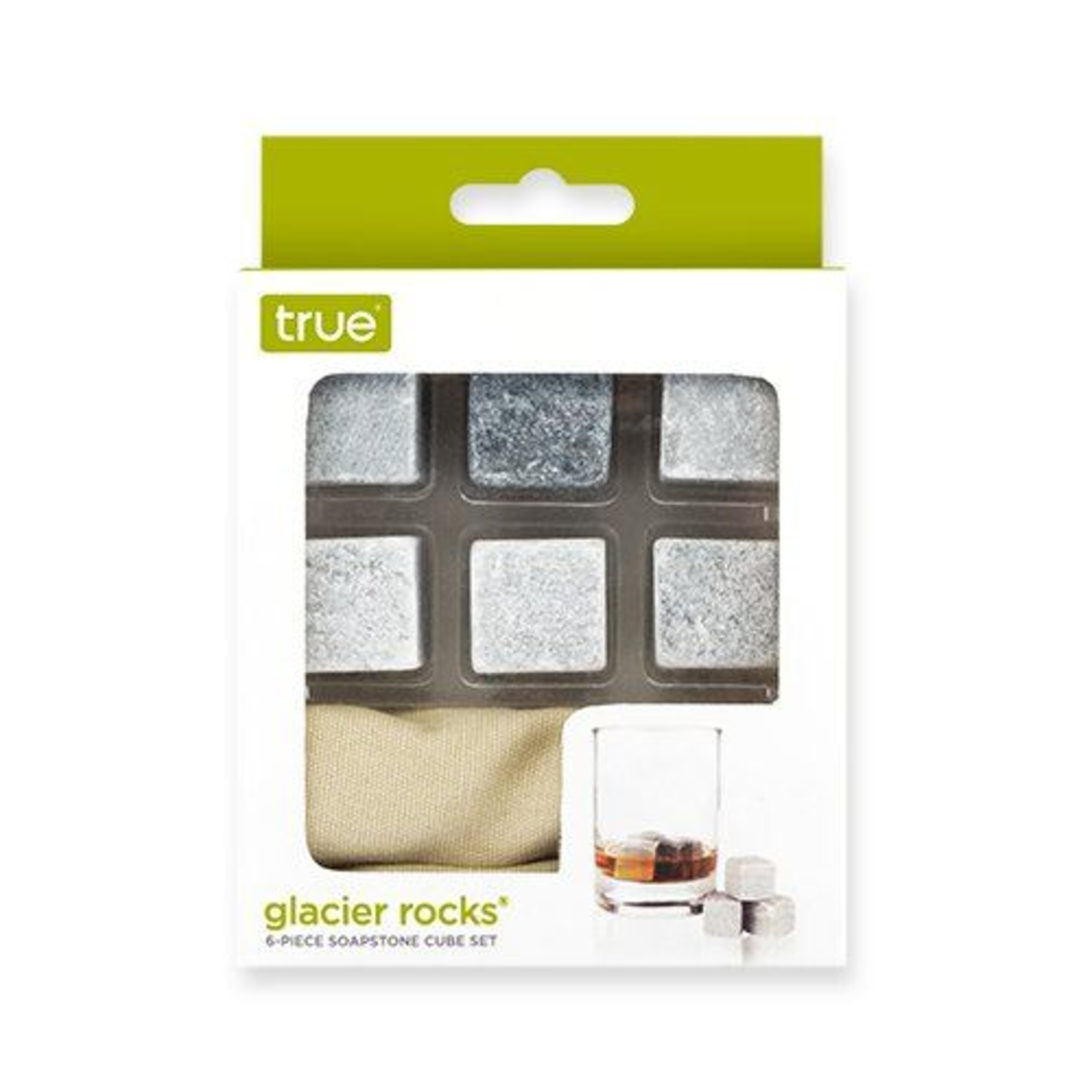 True Fabrications Whiskey Rocks, Soapstone 6pc | True Fabrications