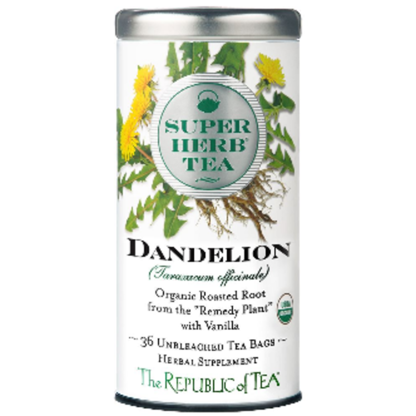 The Republic of Tea Organic Dandelion SuperHerb Tea (36 Tea Bags) | The Republic of Tea