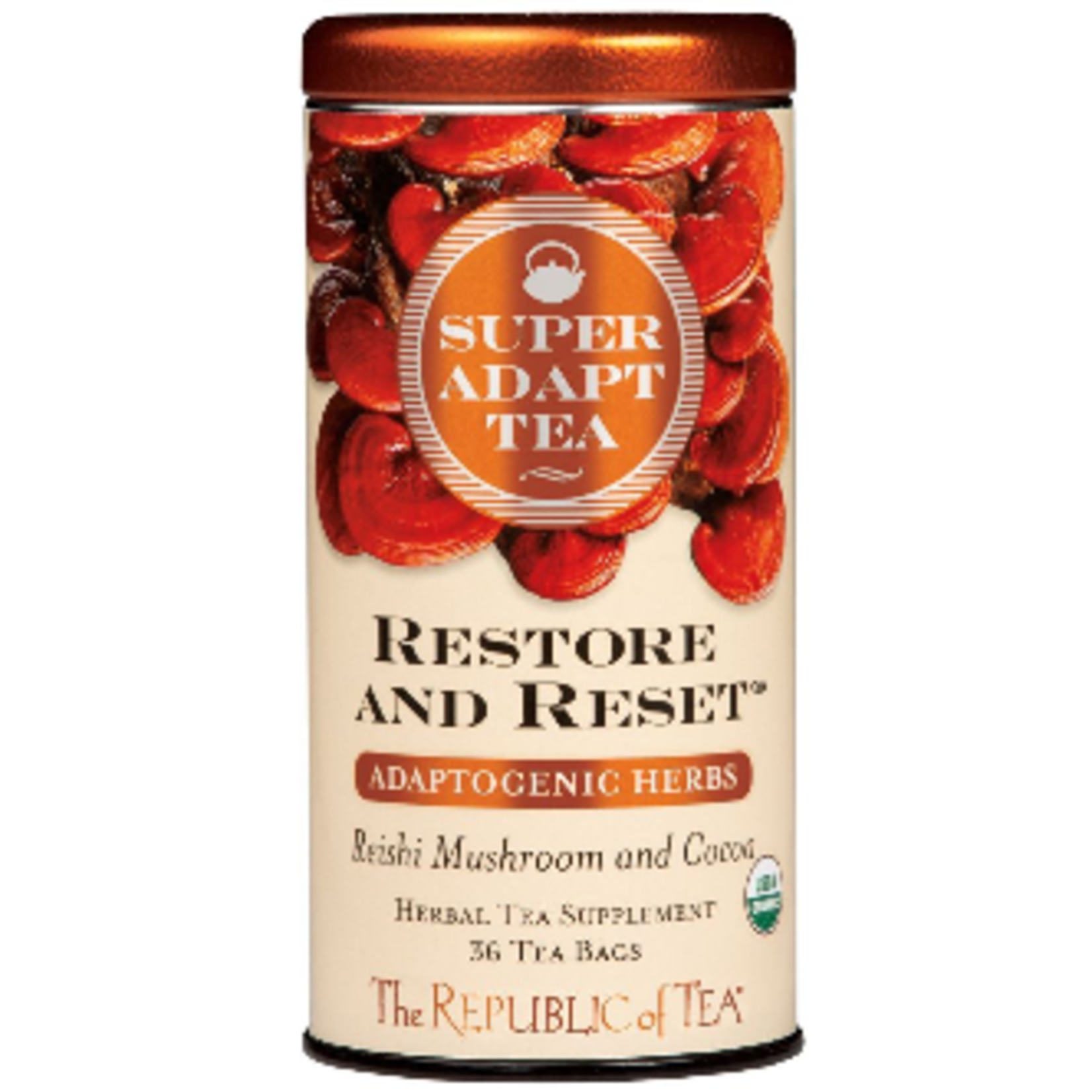 The Republic of Tea SuperAdapt Restore and Reset Organic Tea (36 TB's) | The Republic of Tea