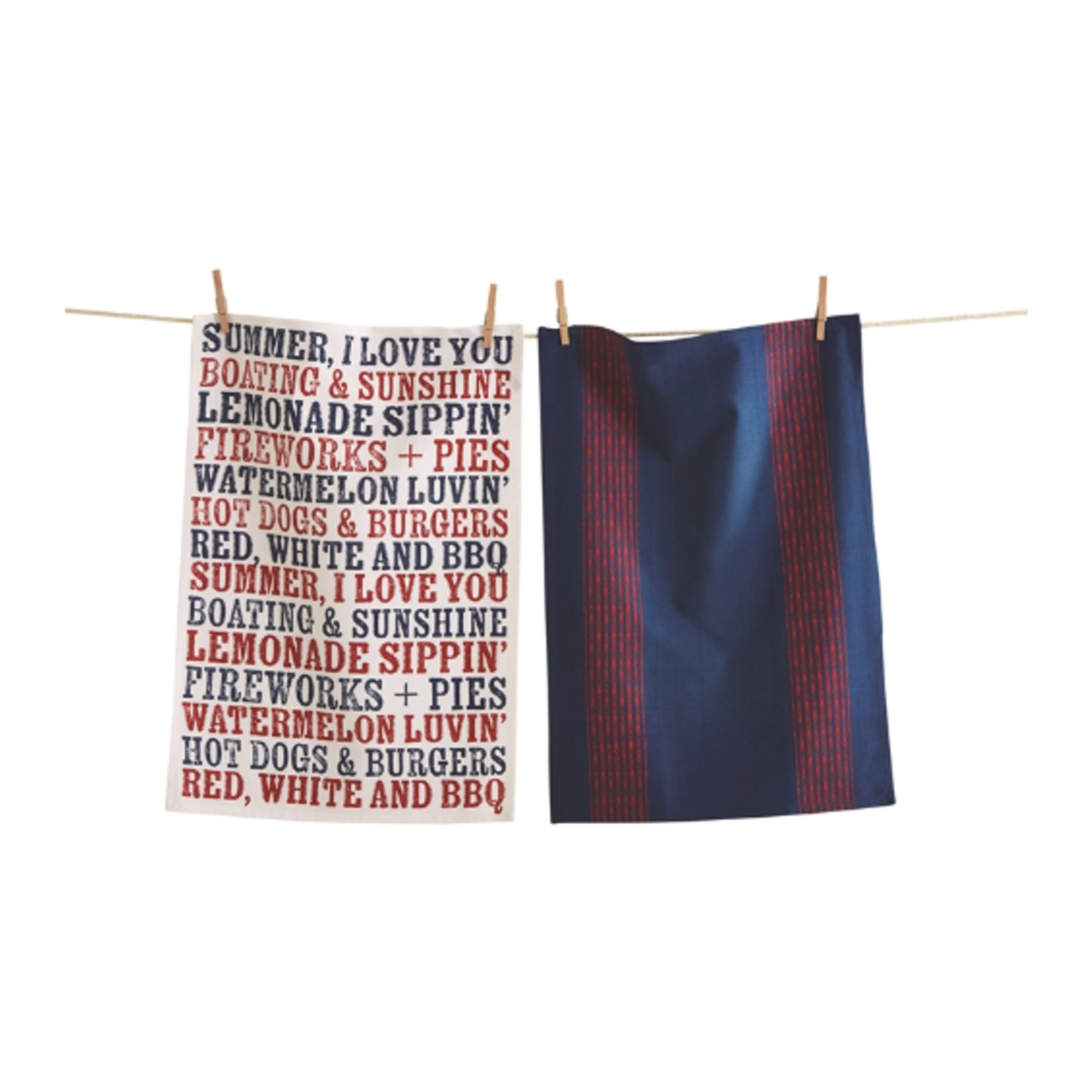 Tag Dishtowel S/2 - Summer I Love You