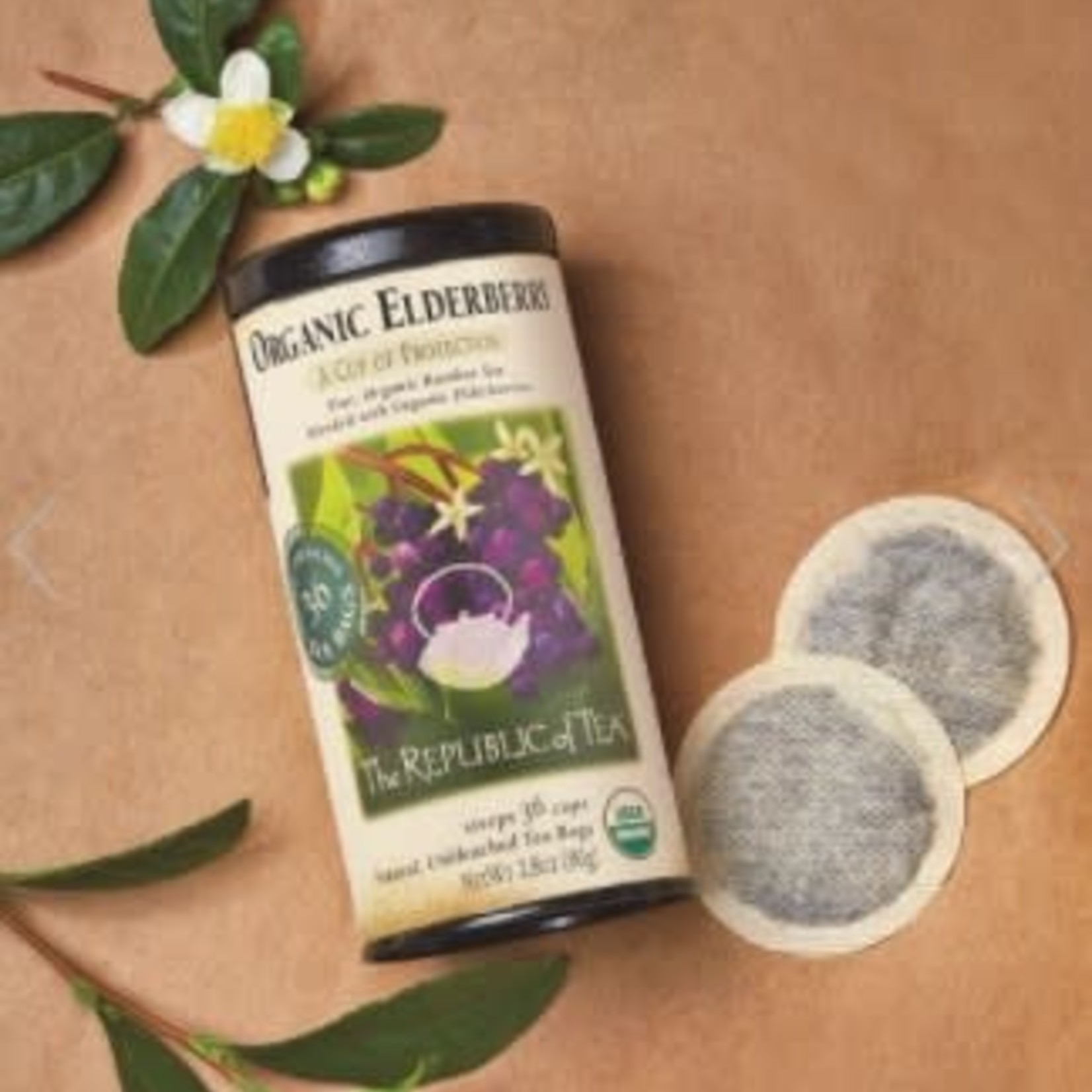 The Republic of Tea Organic Elderberry Red Tea | The Republic of Tea