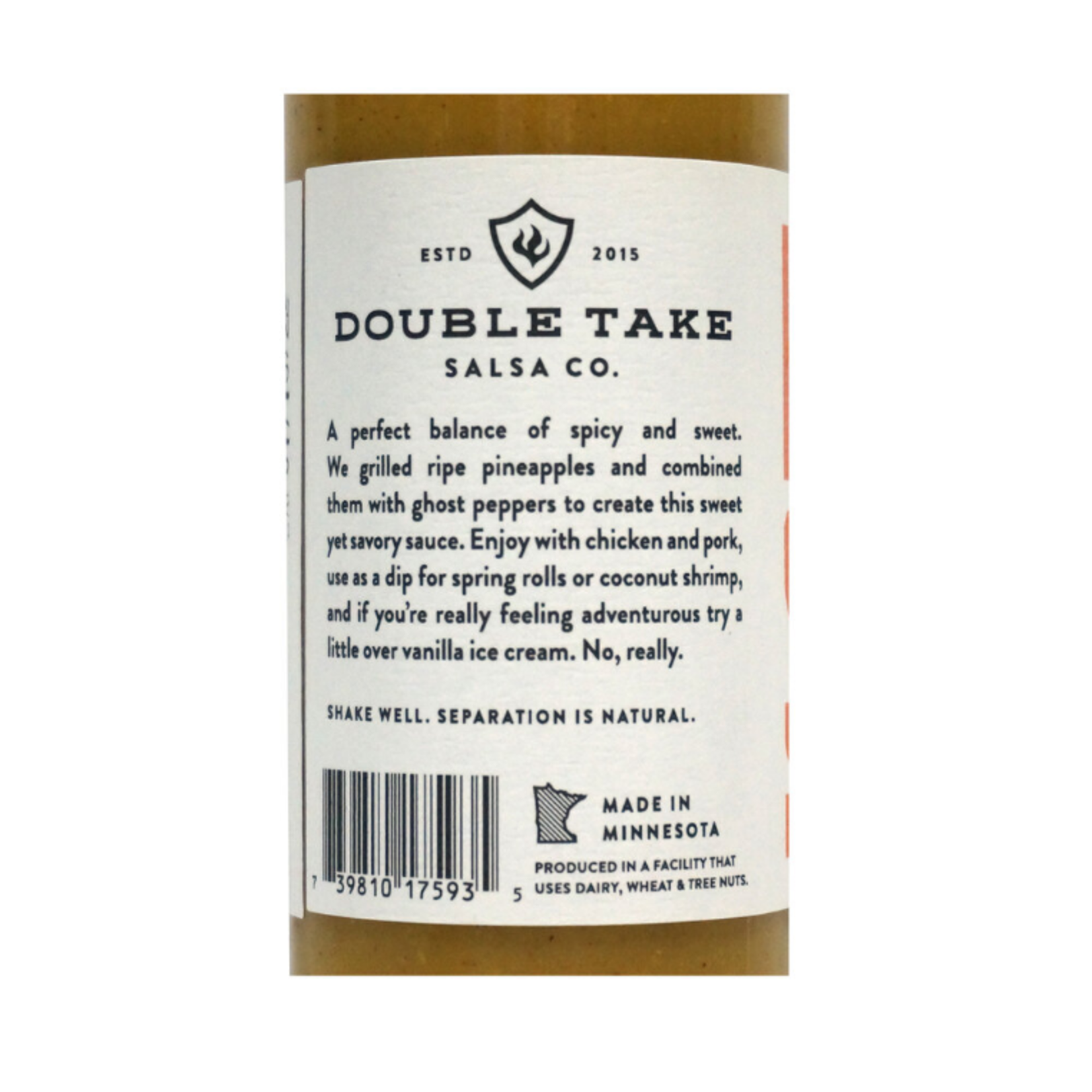 Double Take Salsa Ghost Pepper Pineapple Hot Sauce