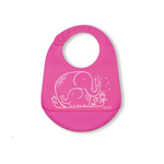 Bucket Bibs, elephant hugs pink