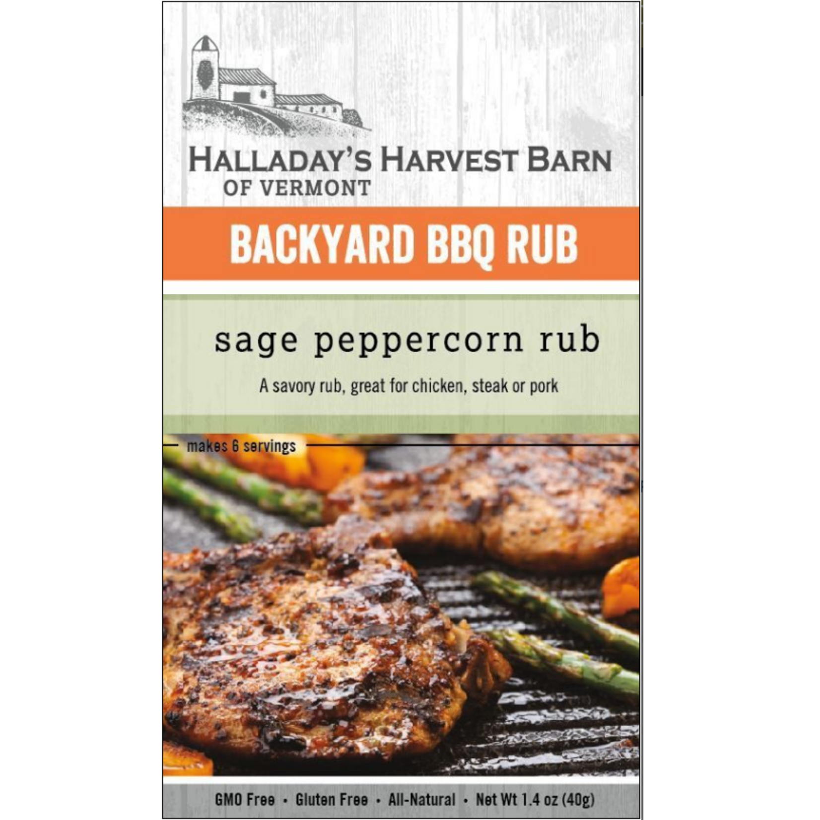 Halladay's Harvest Barn BBQ Rub, Sage Peppercorn | Halladay's Harvest Barn
