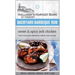 Halladay's Harvest Barn BBQ Rub, Sweet & Spicy Jerk Chicken