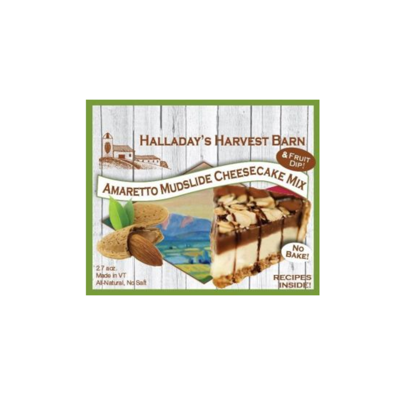Halladay's Harvest Barn Amaretto Mudslide Cheesecake Mix