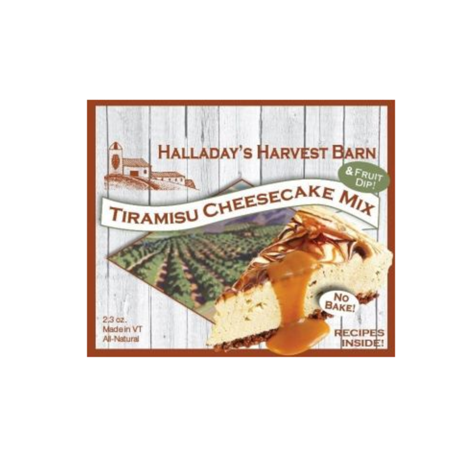 Halladay's Harvest Barn Tiramisu Cheesecake Mix