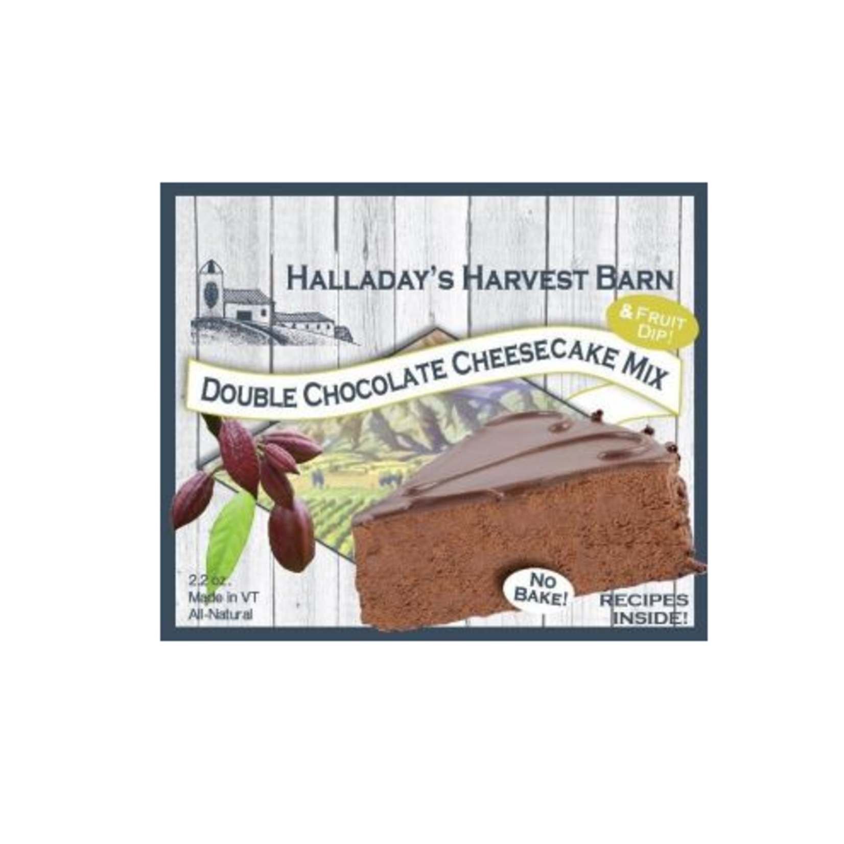 Halladay's Harvest Barn Double Chocolate Cheesecake Mix