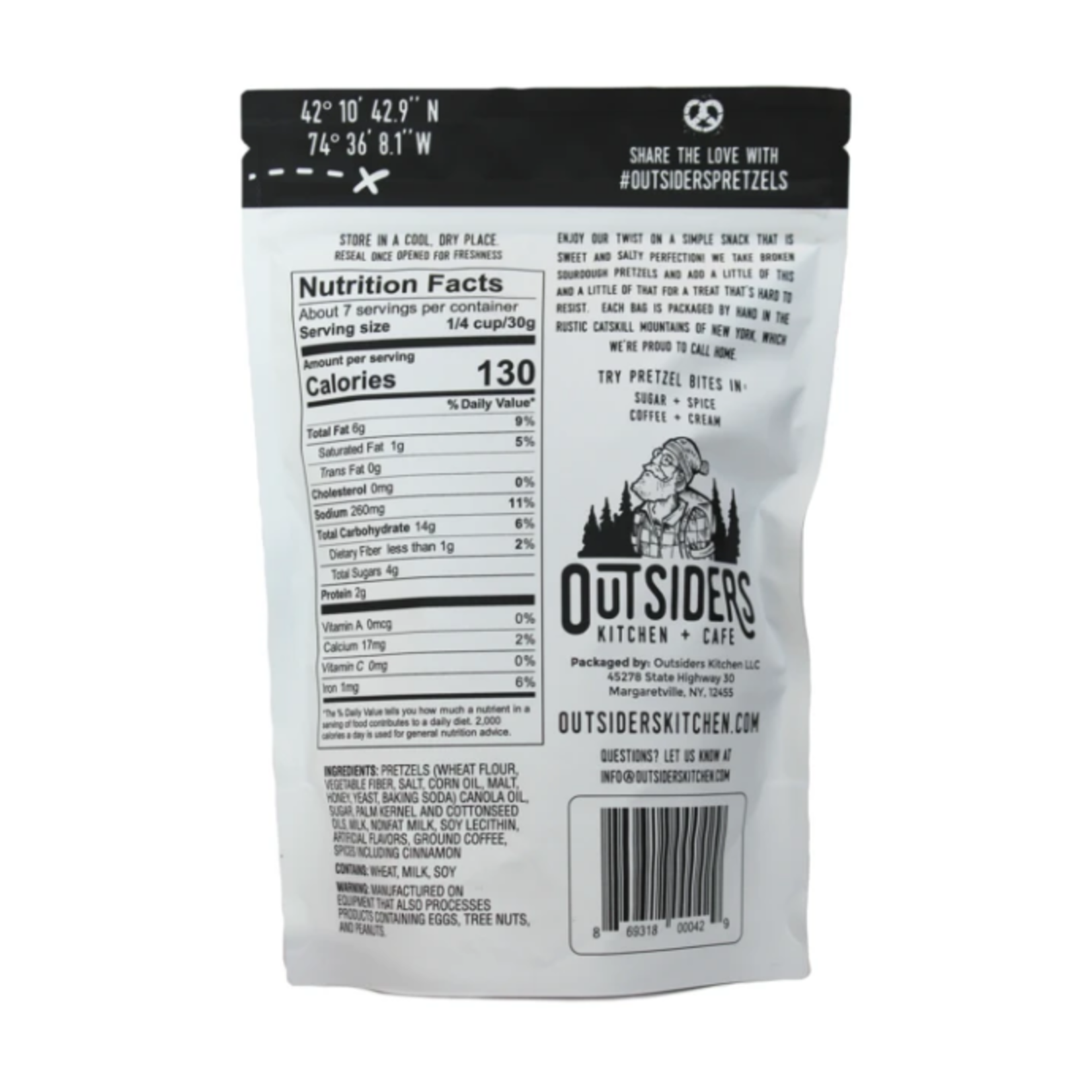 Outsiders Kitchen Coffee + Cream Pretzel Bites 7oz | Outsiders Kitchen