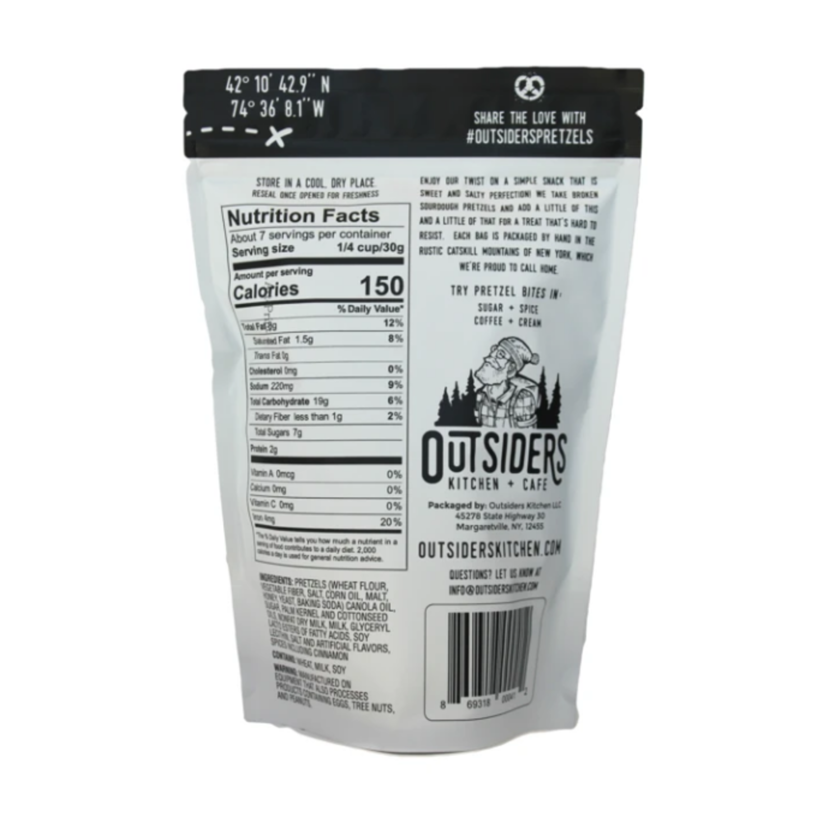 Outsiders Kitchen Sugar + Spice Pretzel Bites 7oz | Outsiders Kitchen