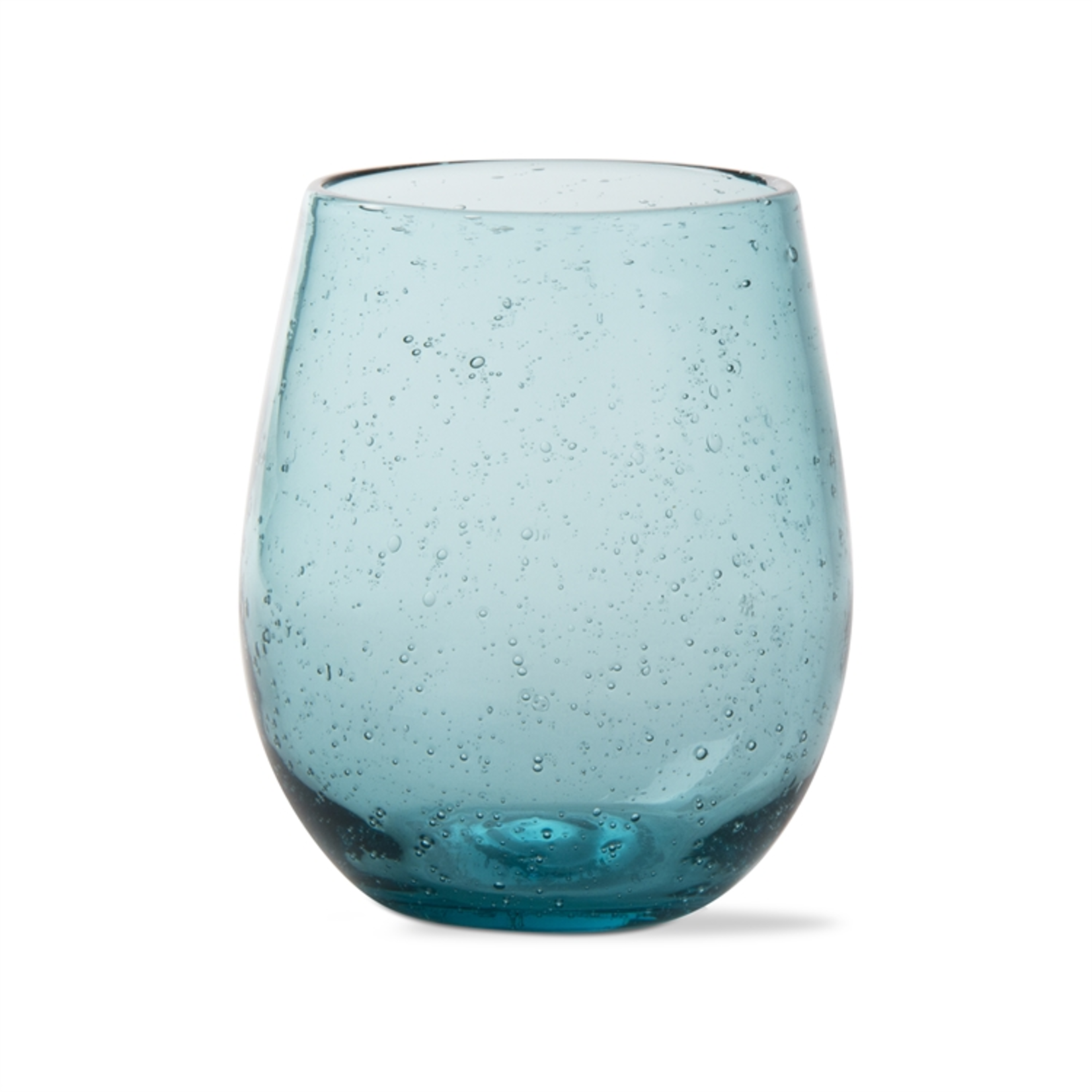 Tag Stemless Wine Bubble Glass, Aqua