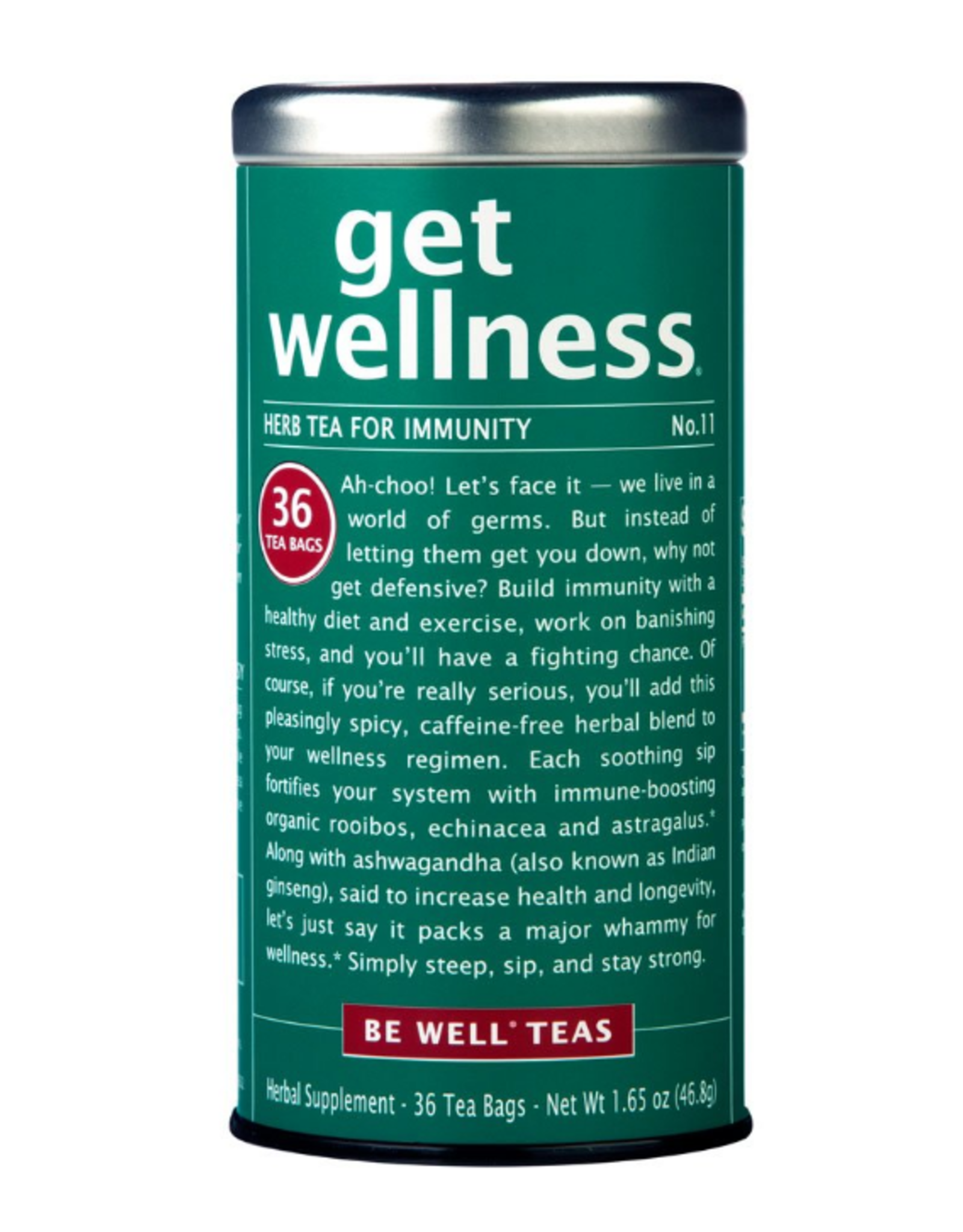 The Republic of Tea Get Wellness No. 11 Immunity Tea, 36 Bag Tin
