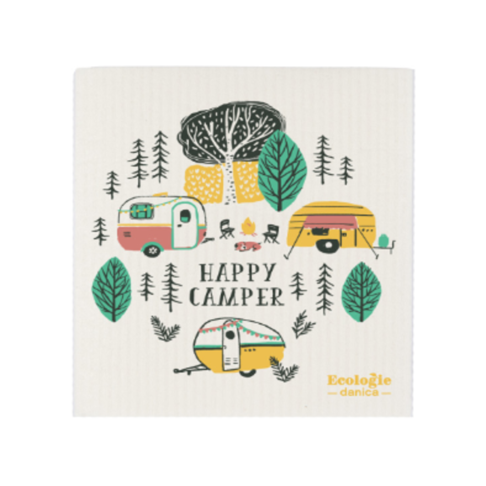 Now Designs Swedish Dishcloth Happy Camper