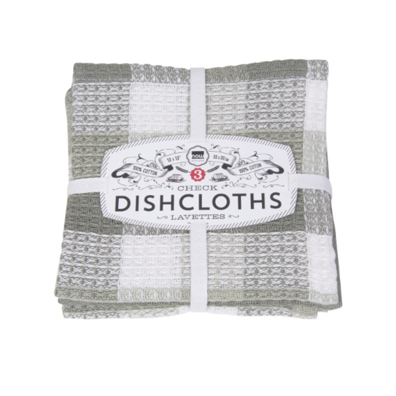 Danica Brands Dishcloth Set/3 - Check London Gray | Danica Brands