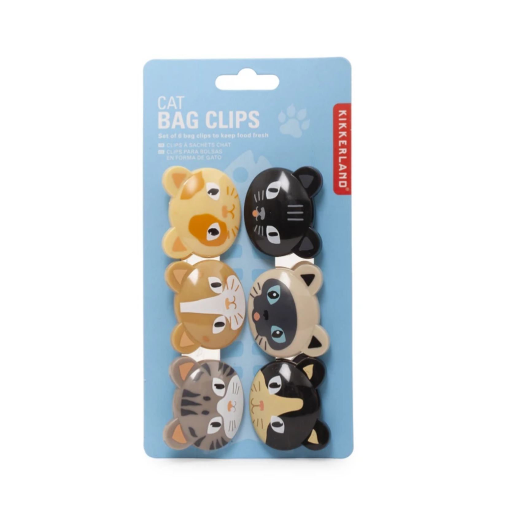 Kikkerland Cat Bag Clips