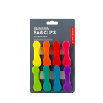 Kikkerland Rainbow Bag Clips Set 8