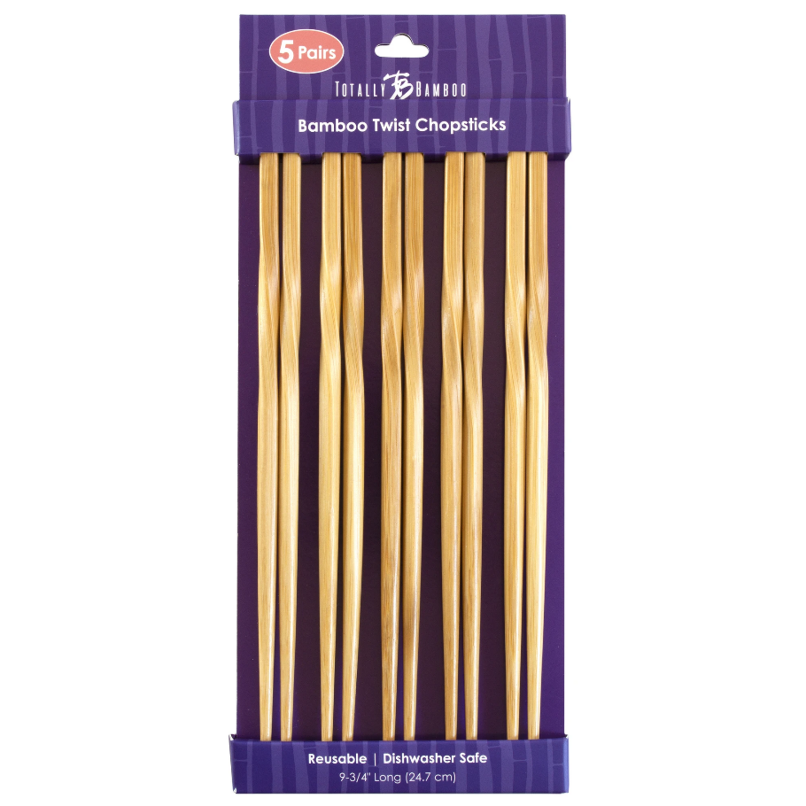 Totally Bamboo Twist Chopsticks, 5 pair | Totally Bamboo