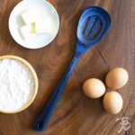 Totally Bamboo Malta Blue Slotted Spoon | Totally Bamboo