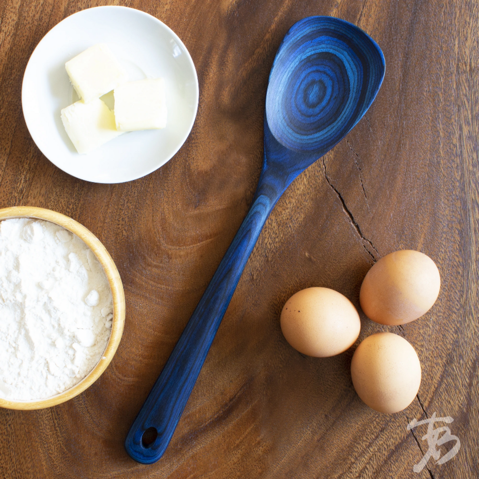 Totally Bamboo Malta Blue Mixing Spoon | Totally Bamboo