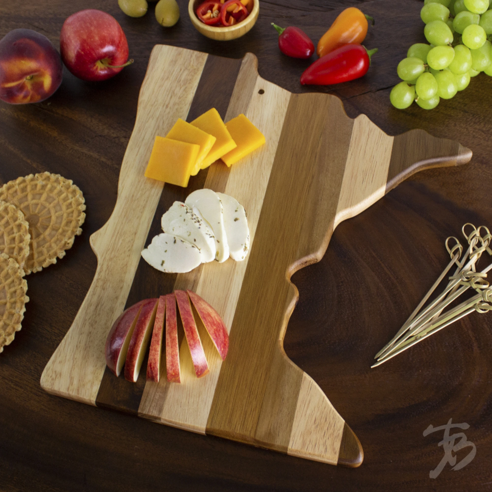 Totally Bamboo Rock & Branch® Shiplap Series Minnesota Serving Board