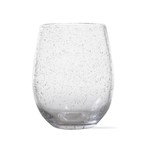 Tag Stemless Wine Bubble Glass, Clear