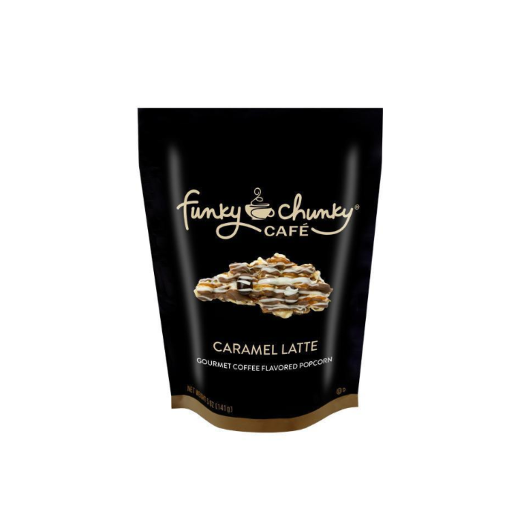 Funky Chunky Cafe Caramel Latte Popcorn, Large Bag